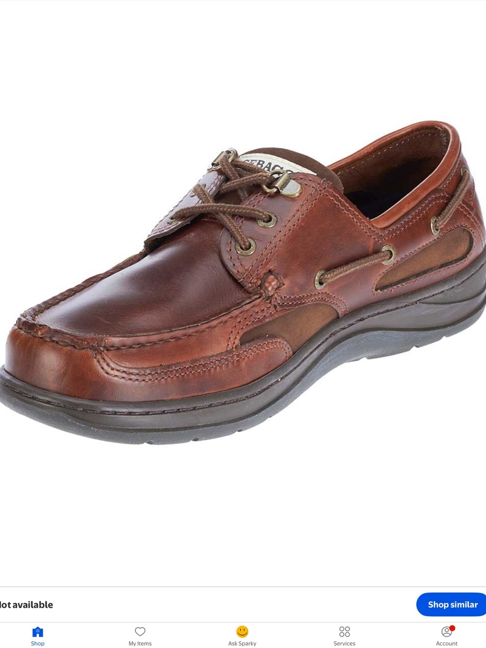 Sebago Mens Clovehitch II Boat Shoes in Medium Brown size 10.5 Wide